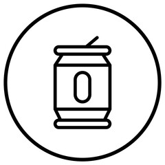 Tin Vector Icon Design Illustration