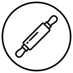 Rolling Pin Vector Icon Design Illustration