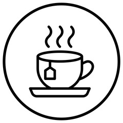 Tea Cup Vector Icon Design Illustration