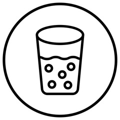 Shot Glass Vector Icon Design Illustration