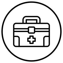 First Aid Kit Vector Icon Design Illustration