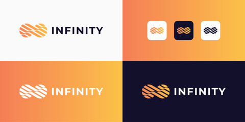 infinity logo design vector inspiration