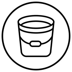 Bucket Vector Icon Design Illustration
