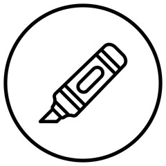 Highlighter Vector Icon Design Illustration