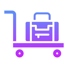 Luggage Cart Icon