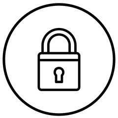 Padlock Vector Icon Design Illustration