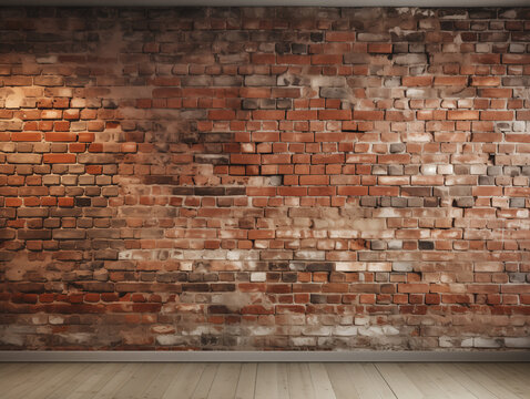 wand mauer deko muster tapete grafik vorlage backstein mauer rote Ziegelsteine mauer gemauert