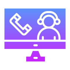 Online Call Center Icon