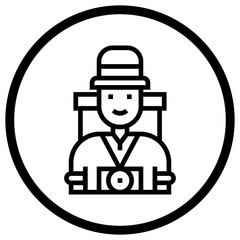 Tourist Vector Icon Design Illustration