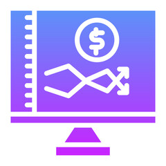 Online Stock Market Icon