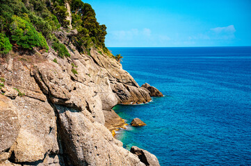 Fototapeta premium cliffs of Portofino