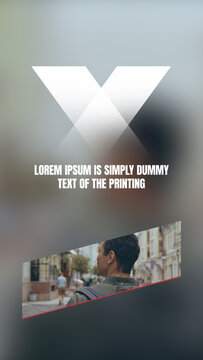 Stylish and Clean Social Media Story in Vertical Resolution with Text Animation and Image