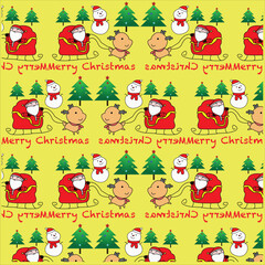 seamless pattern with cute christmas wrapping
