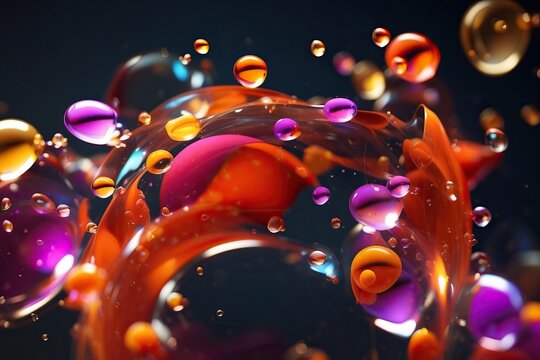 Windows 11 abstract bubbles background 