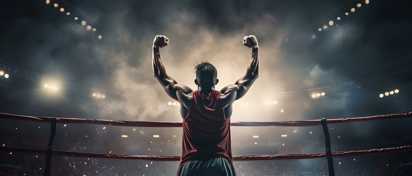 Glory in the Arena: Triumphant Fighter and the Roar of Admiration
