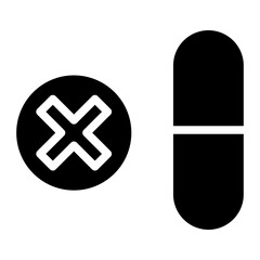 Obraz premium no sleeping pills glyph