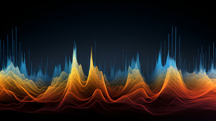 fantasy unusual sound waves colorful 