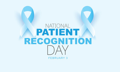 National Patient Recognition Day. background, banner, card, poster, template. Vector illustration.