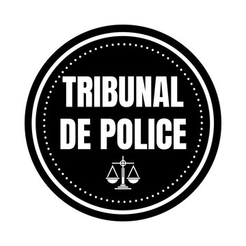 Symbole de tribunal de police en France