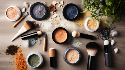 Fototapeta na wymiar Zero waste natural cosmetics products