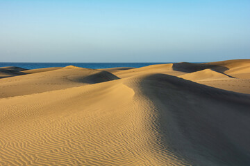Fototapeta na wymiar Sand dunes with a view to the sea