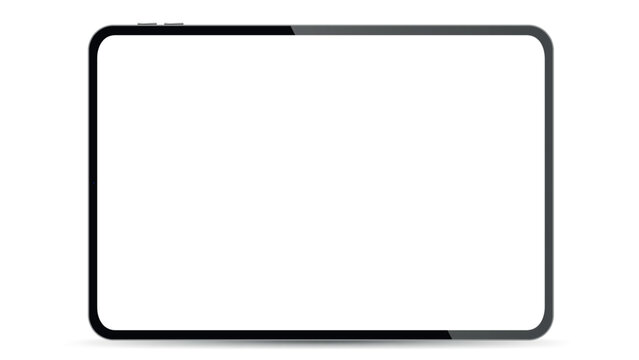 New ipad pro by Apple Inc. Screen ipad and back side ipad. Vector illustration PNG