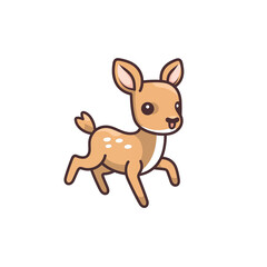  illustration of deer on white background