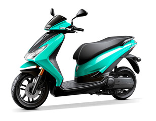realistic 3d model of bike scooter, isolated