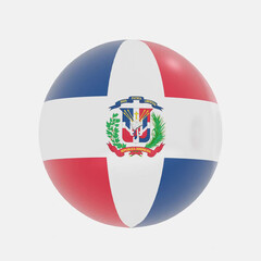 Fototapeta premium dominican republic flag icon or symbols