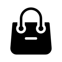 Bag packaging icon symbol vector image. Illustration of the handbag merchandise design image