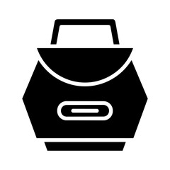 Bag packaging icon symbol vector image. Illustration of the handbag merchandise design image