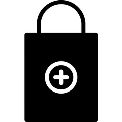 Bag packaging icon symbol vector image. Illustration of the handbag merchandise design image