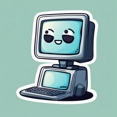 Naklejka premium Sticker Cyberkriminalität, generated image