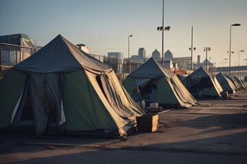 People refugee unhealthy help city helpless poverty camp homeless homelessness tent