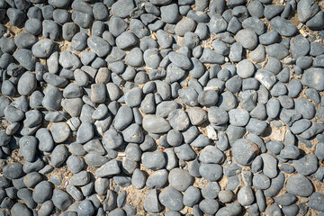 Stone background , stone floor texture. Stones on a beach. 