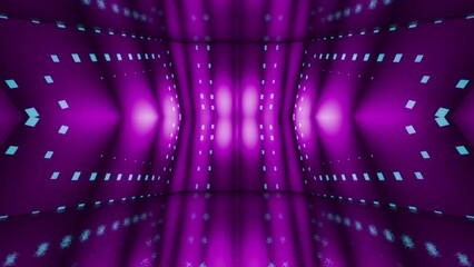 4K neon futuristic concert stage wall loop background - Powered by Adobe