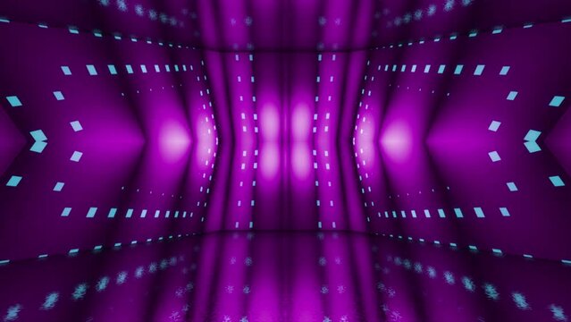 4K neon futuristic concert stage wall loop background
