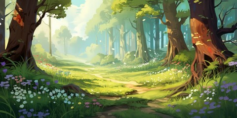 Enchanting Woodland Serenity, Generative AI