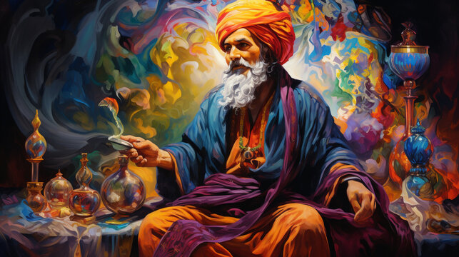 Aladin vieillissant ou Ali Baba