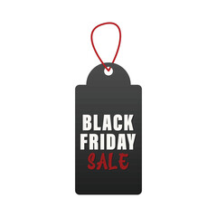 black friday tag illustration