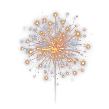 firework isolate PNG transparent background