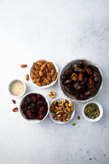 Healthy organic granola ingredients