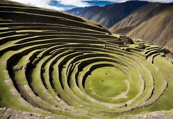 Ethereal Equinox: Peru's Moray Incan Terraces Spring.