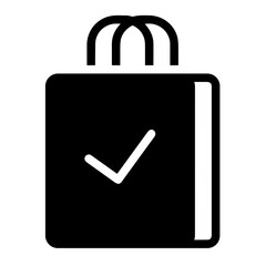 Bag packaging icon symbol vector image. Illustration of the handbag merchandise design image