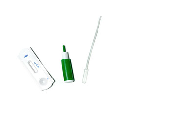 Express test for HIV. Pipette and scorifier test