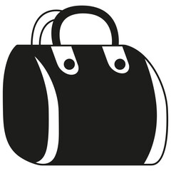 Bag packaging icon symbol vector image. Illustration of the handbag merchandise design image