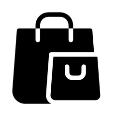 Bag packaging icon symbol vector image. Illustration of the handbag merchandise design image