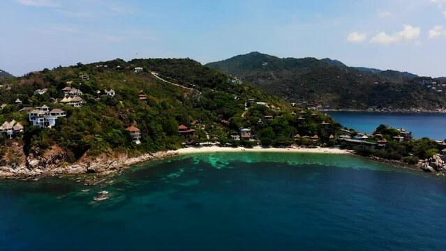 Sai Daeng Beach and Aow Leuk Beach situated on the island of Koh Tao, Thailand.