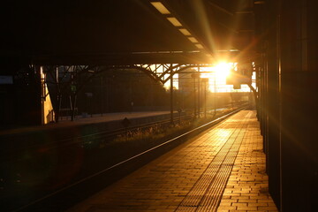 Sunrise in Sloterdijk Train Station (Amsterdam)