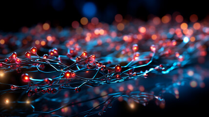 beautiful colorful bokeh lights.